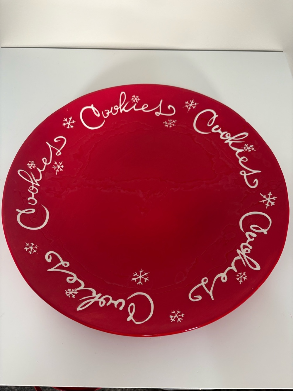 Hallmark Red 'Cookies' Holiday Serving Platter